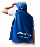 ZAMST クールシェード アクティブベスト フリーサイズ フード付き冷感ベスト「ザムスト COOL SHADER アクティブベスト